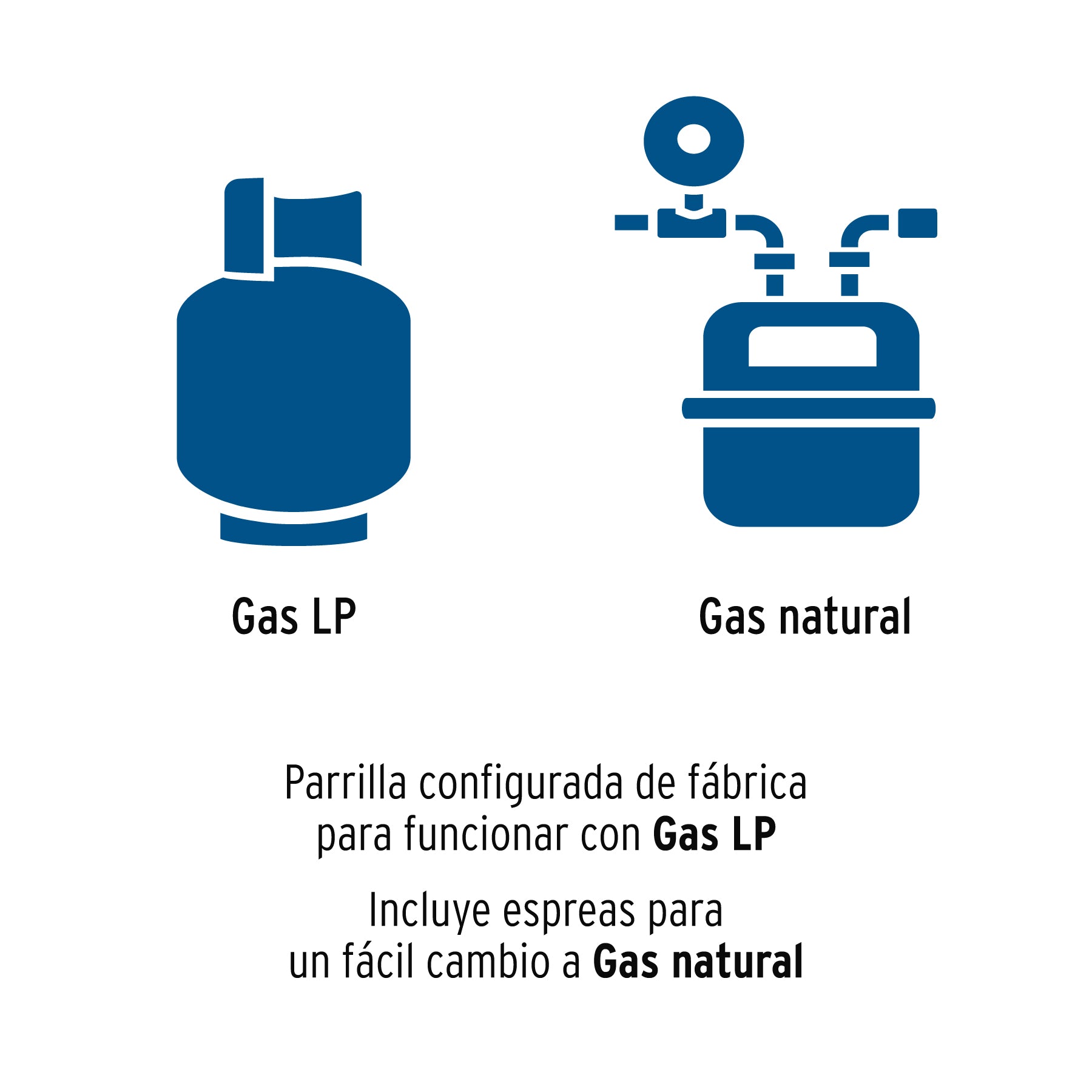 Parrilla gas empotrable 60cm, 4 quem, inox, esmalte, FOSET