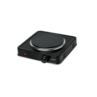 Parrilla eléctrica quemador tipo disco, negra, Volteck