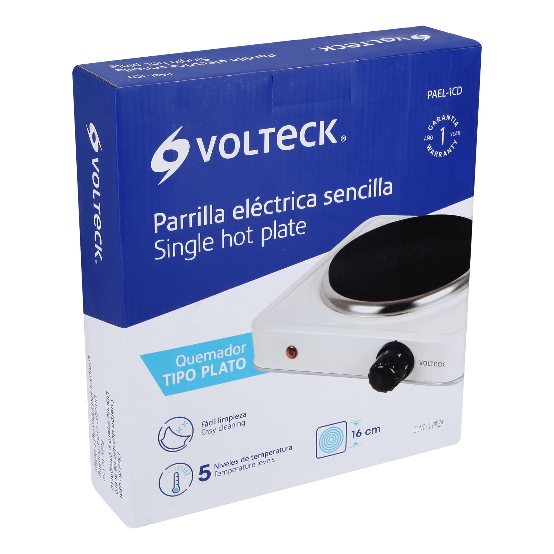 Parrilla eléctrica de disco individual