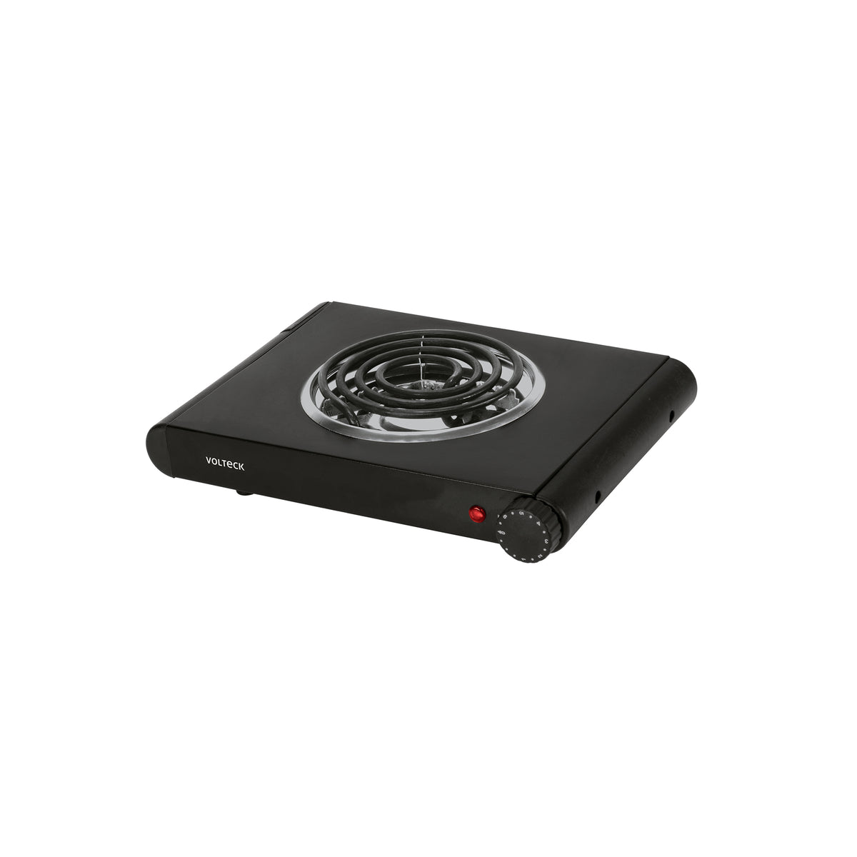 Parrilla eléctrica de resistencia, negra, Volteck