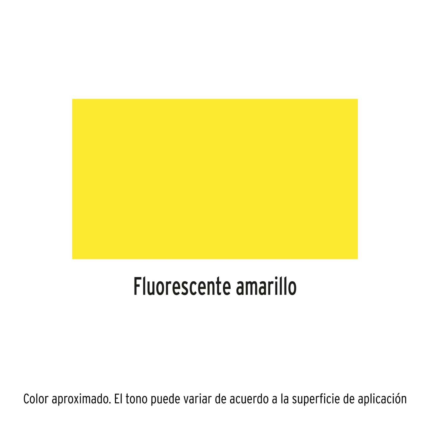 Pintura (Esmalte acrílico) en aerosol, fluorescente,amarillo