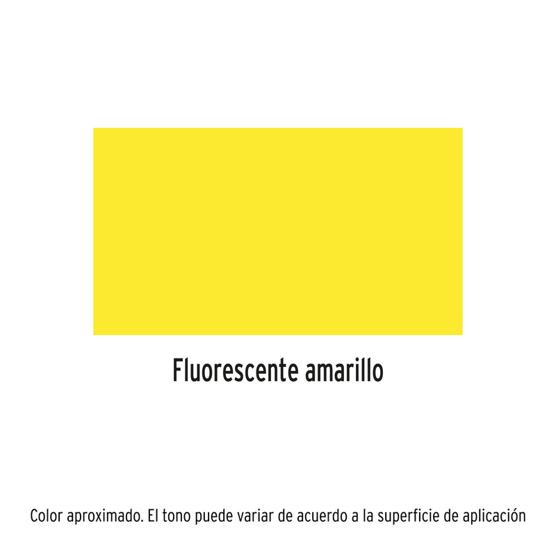 Pintura (Esmalte acrílico) en aerosol, fluorescente,amarillo