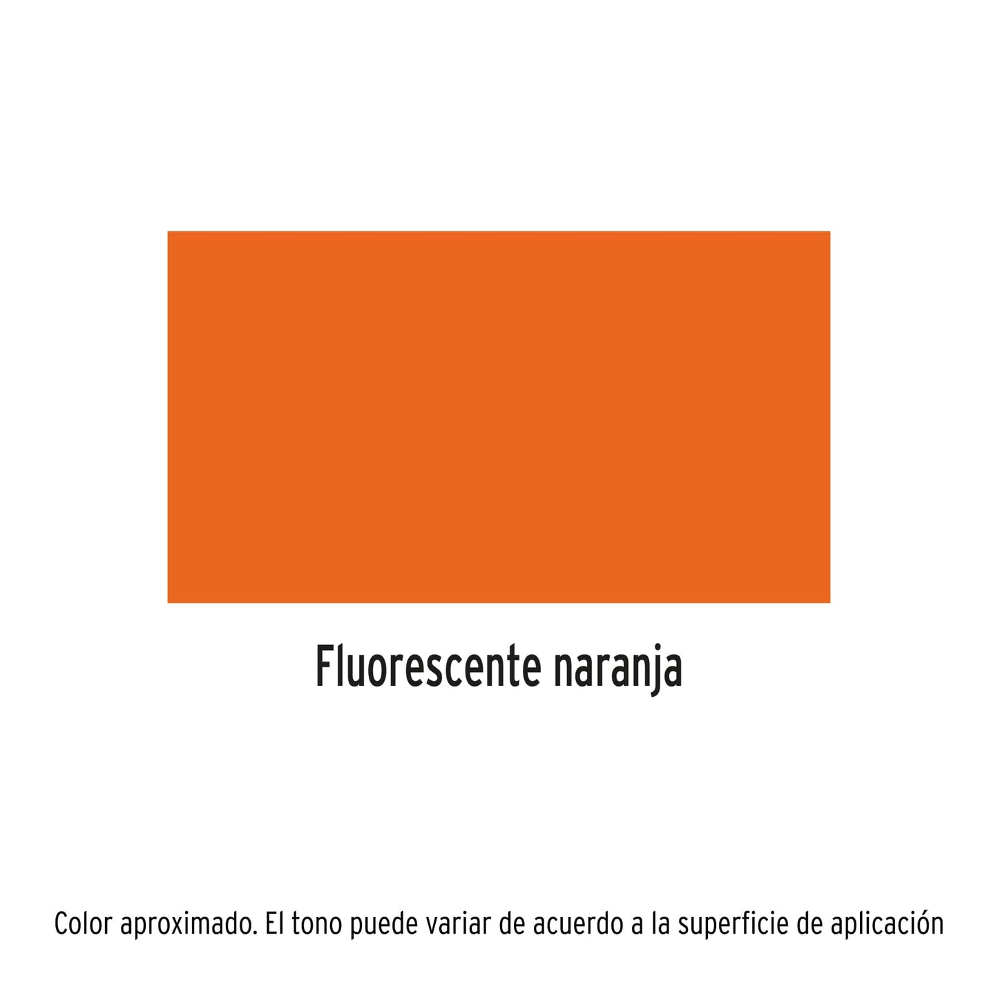 Pintura (Esmalte acrílico) en aerosol, fluorescente, naranja