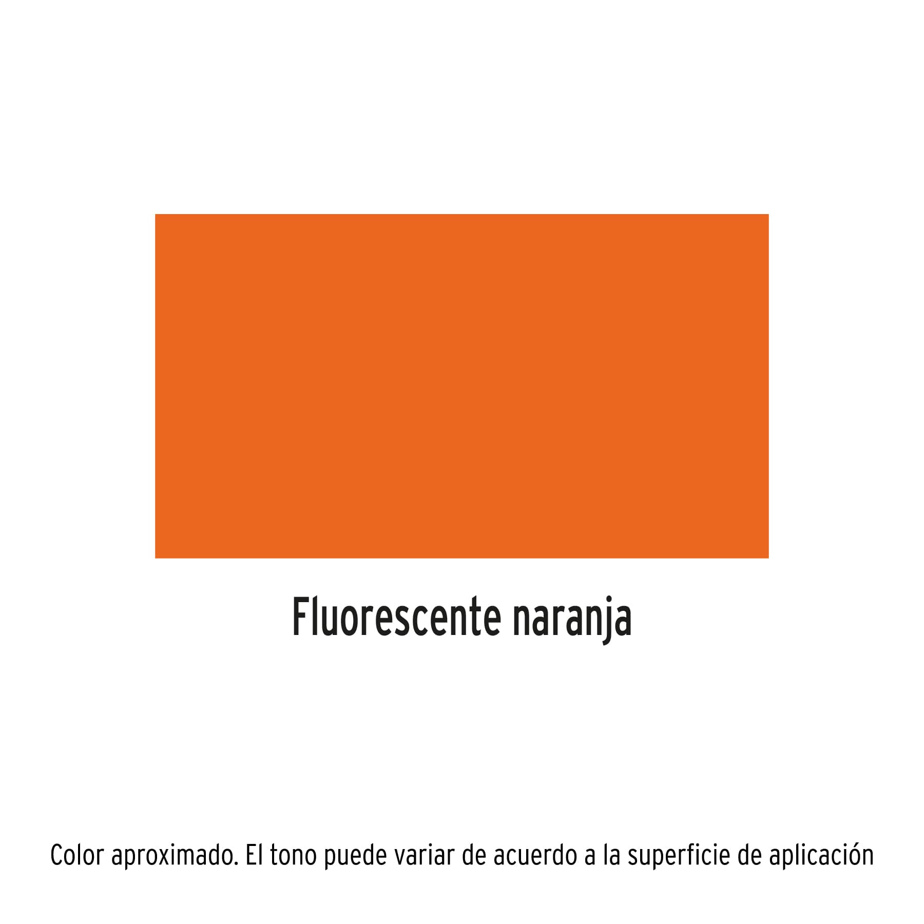 Pintura (Esmalte acrílico) en aerosol, fluorescente, naranja