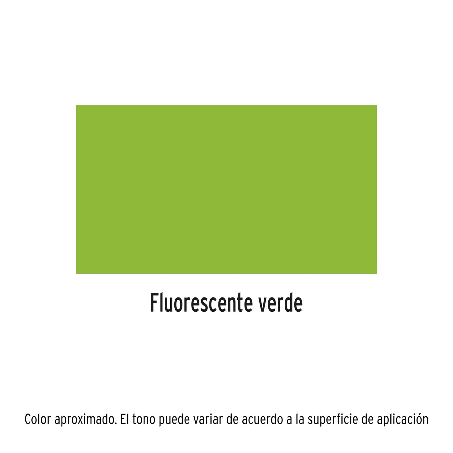 Pintura (Esmalte acrílico) en aerosol, fluorescente, verde