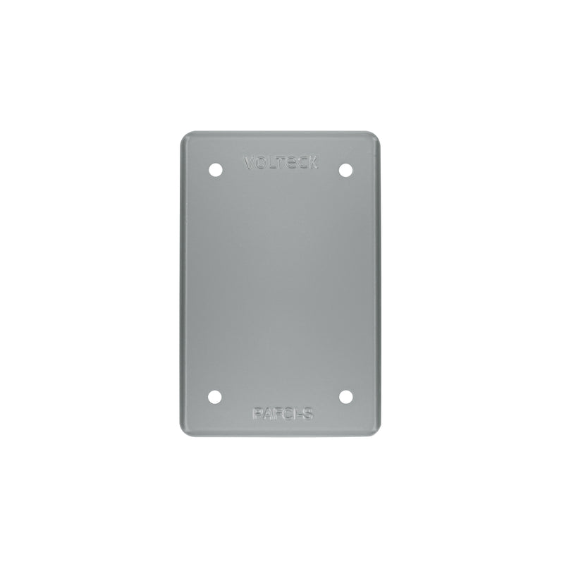 Placa tipo FS ciega, de sobreponer, Volteck
