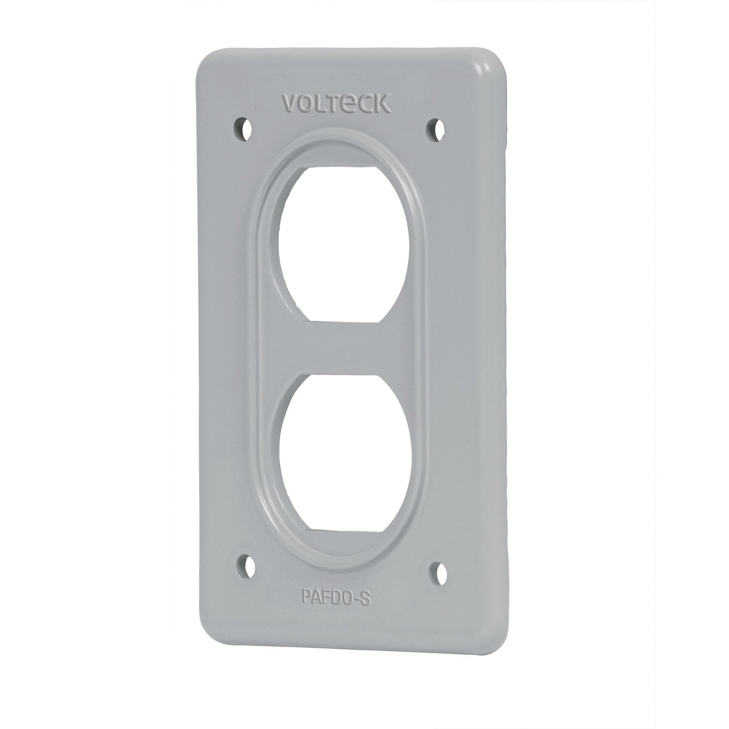 Placa de acero, FS, doble, de sobreponer, Volteck