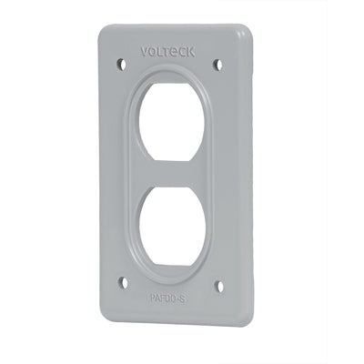 Placa de acero, FS, doble, de sobreponer, Volteck