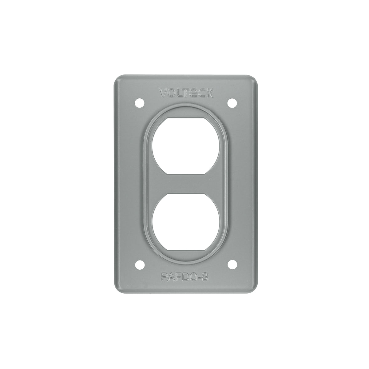 Placa de acero, FS, doble, de sobreponer, Volteck