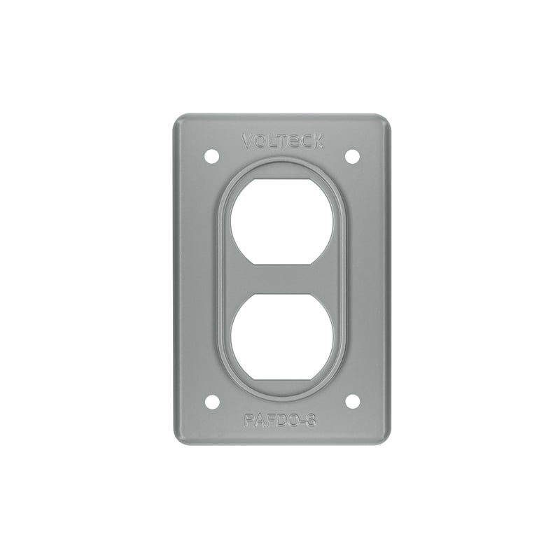 Placa de acero, FS, doble, de sobreponer, Volteck