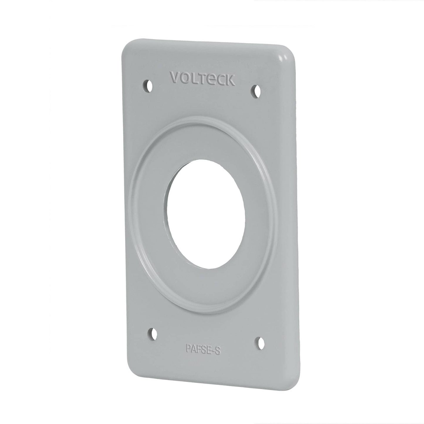 Placa tipo FS, sencilla, de sobreponer, Volteck