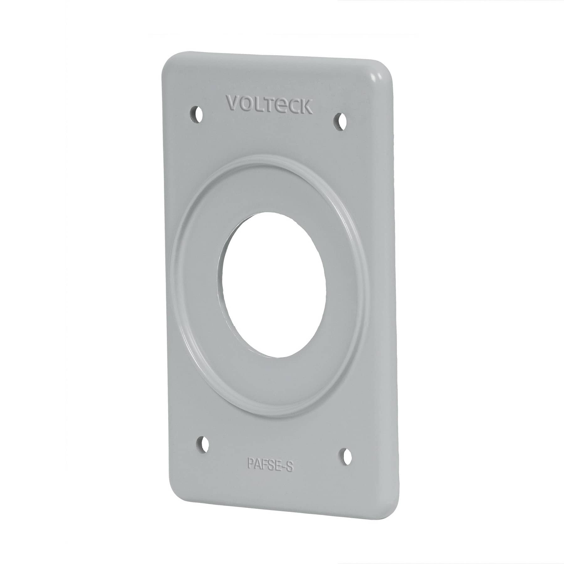 Placa tipo FS, sencilla, de sobreponer, Volteck