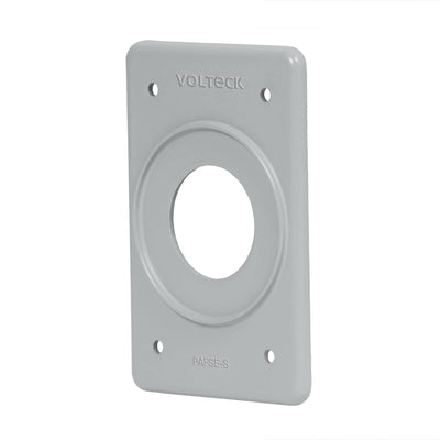 Placa tipo FS, sencilla, de sobreponer, Volteck