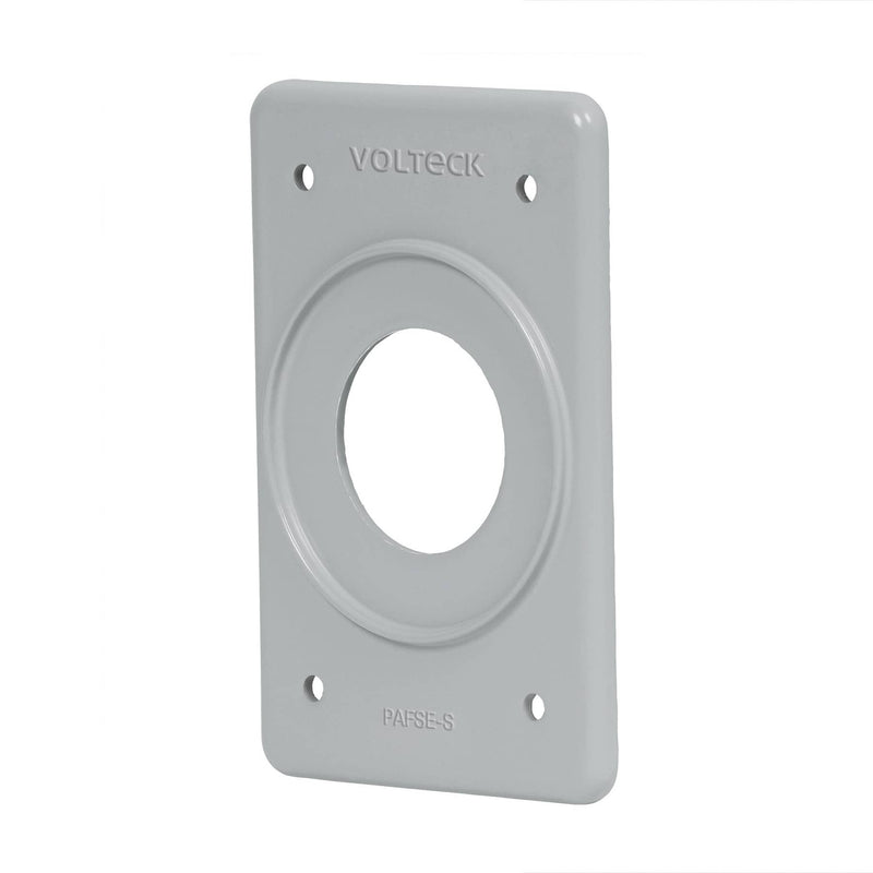 Placa tipo FS, sencilla, de sobreponer, Volteck