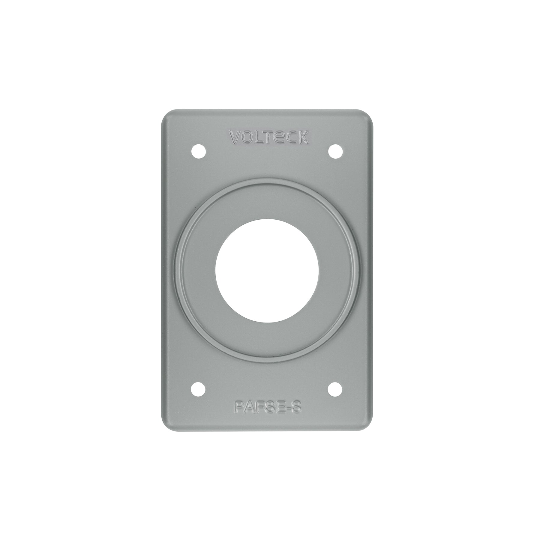 Placa tipo FS, sencilla, de sobreponer, Volteck