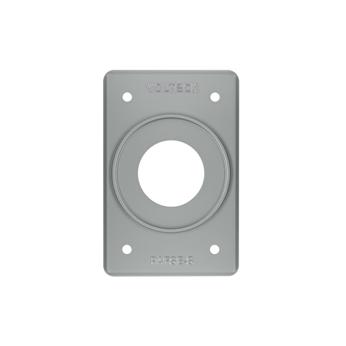Placa tipo FS, sencilla, de sobreponer, Volteck