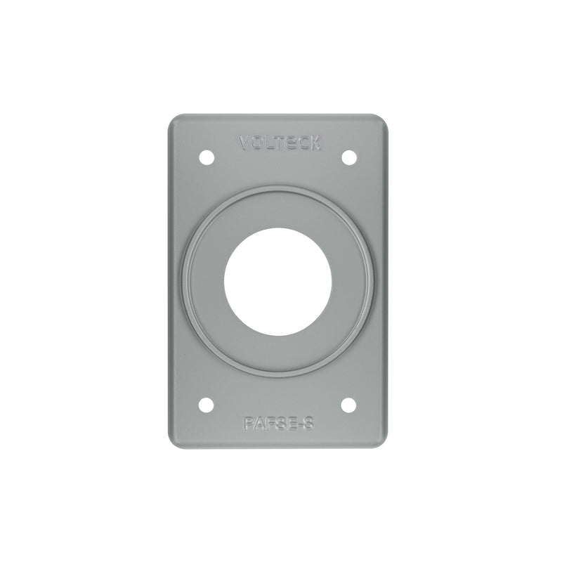 Placa tipo FS, sencilla, de sobreponer, Volteck