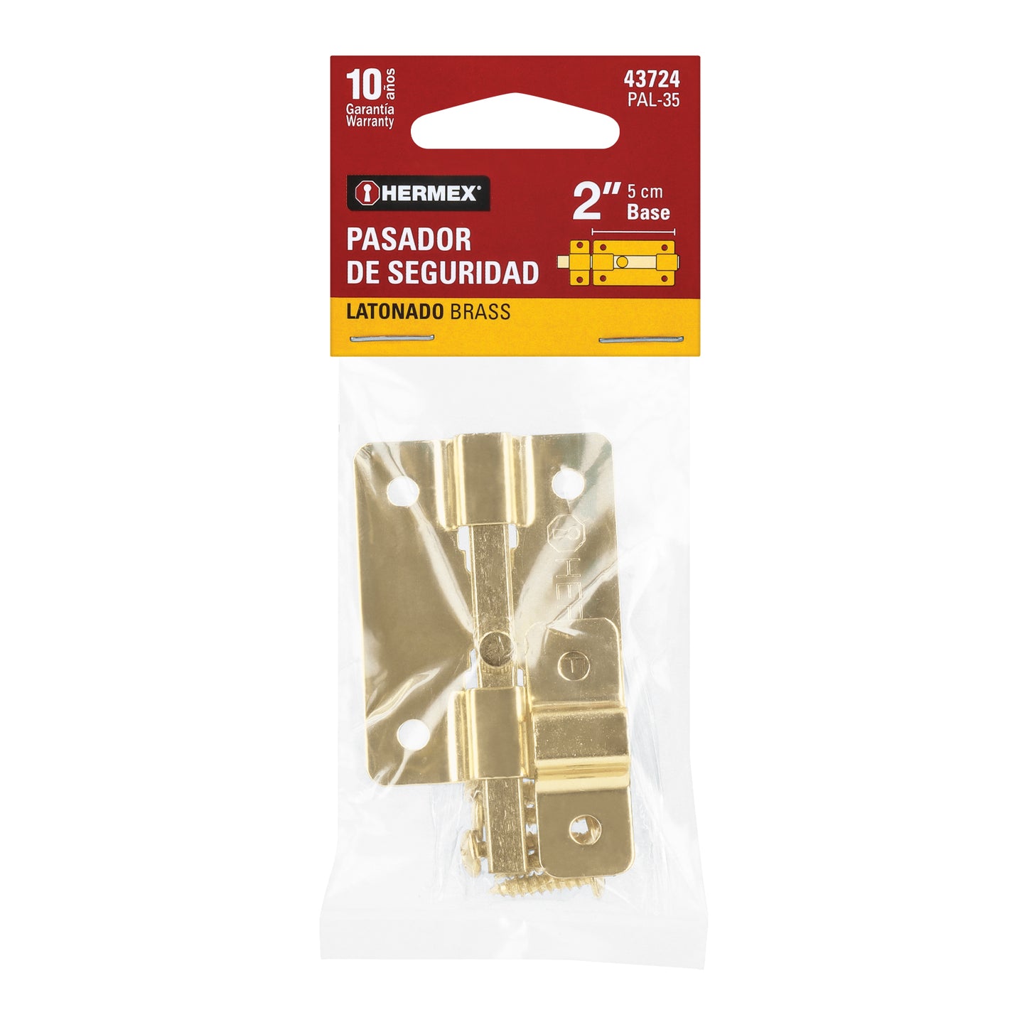 Pasador de latón, 2"