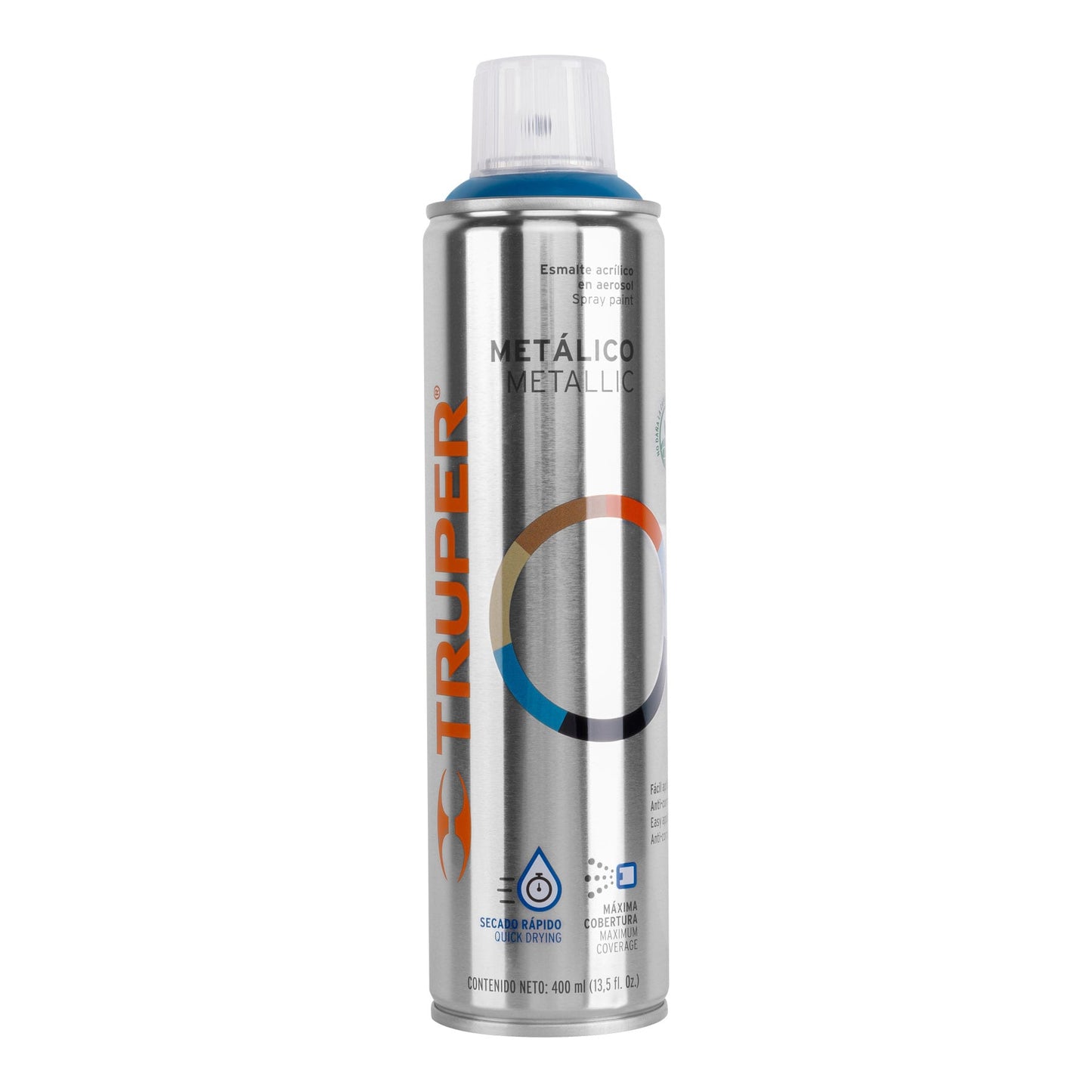Pintura (Esmalte acrílico) en aerosol, metálica, azul