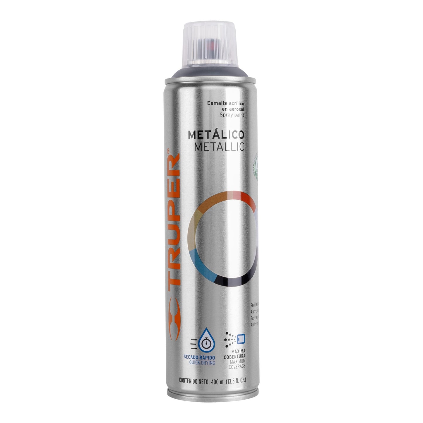 Pintura (Esmalte acrílico) en aerosol, metálica, cromo