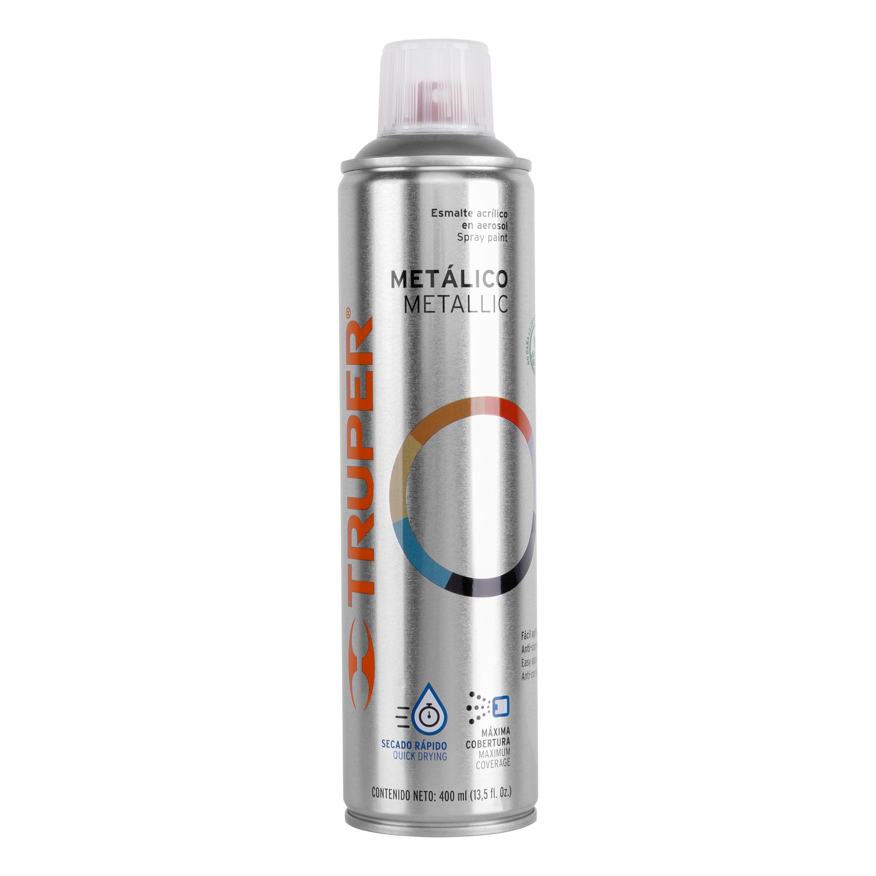 Pintura (Esmalte acrílico) en aerosol, metálica, plata