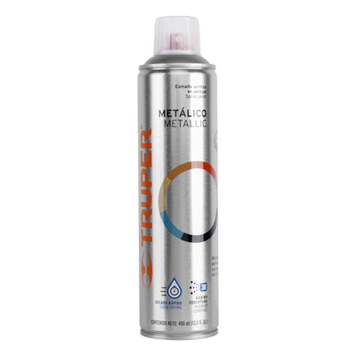 Pintura (Esmalte acrílico) en aerosol, metálica, plata