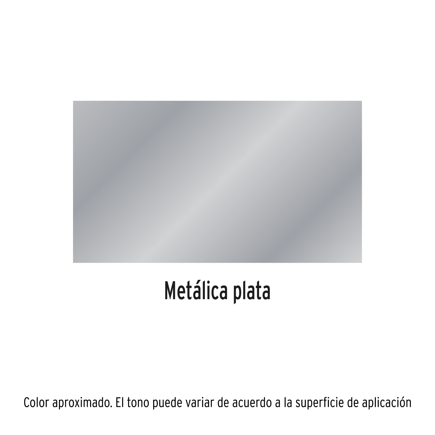 Pintura (Esmalte acrílico) en aerosol, metálica, plata