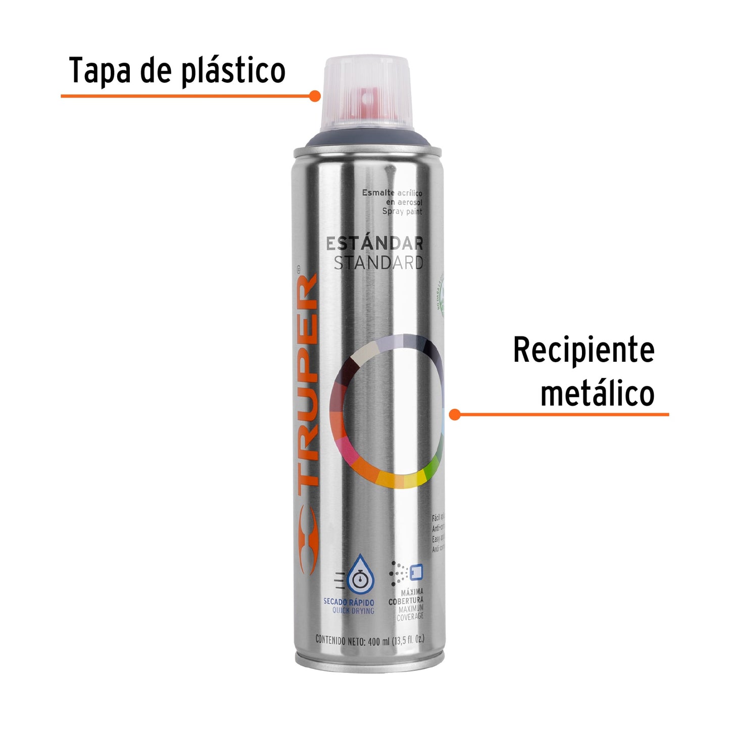 Pintura (Esmalte acrílico) en aerosol, gris primario