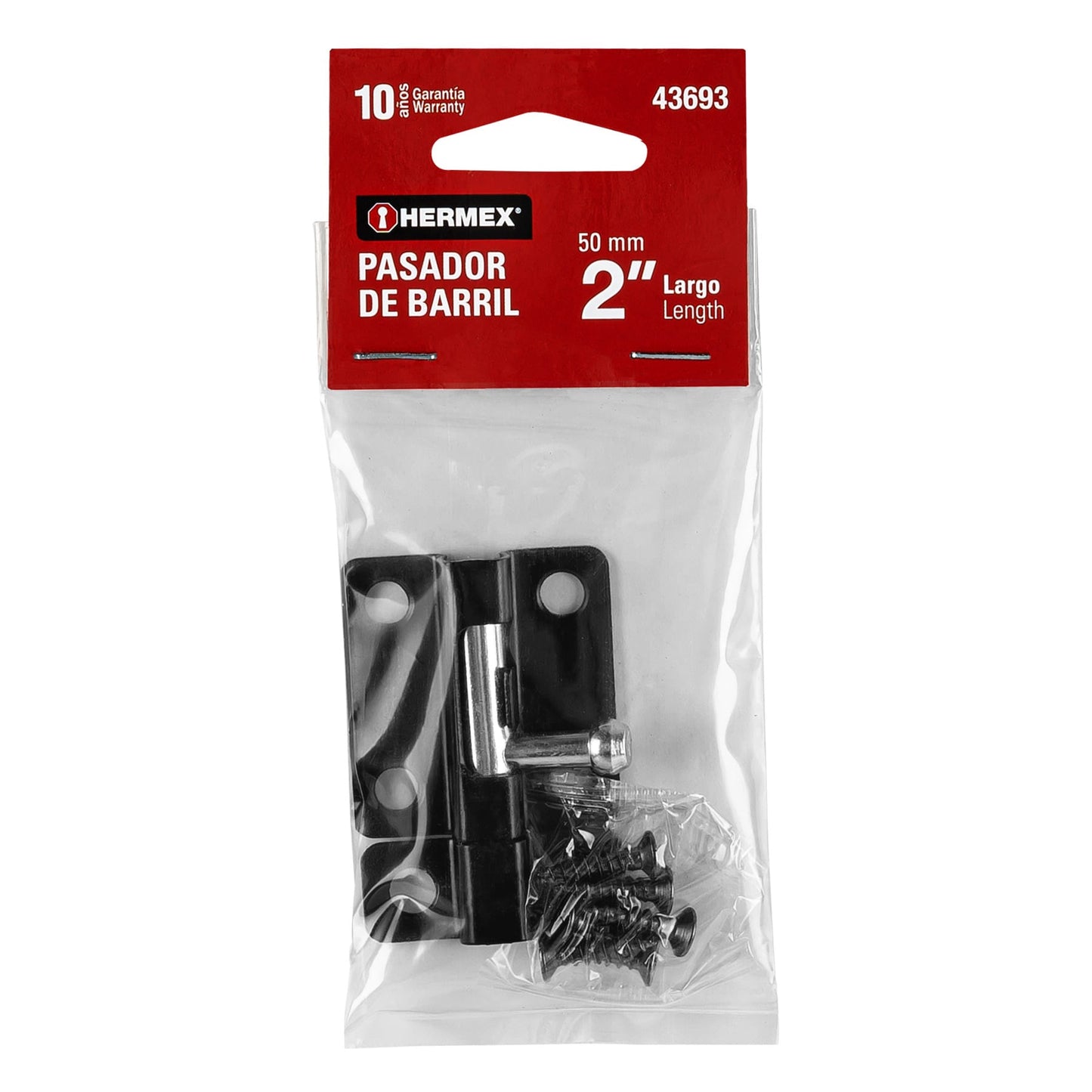 Pasador de acero negro, 2", Hermex Basic
