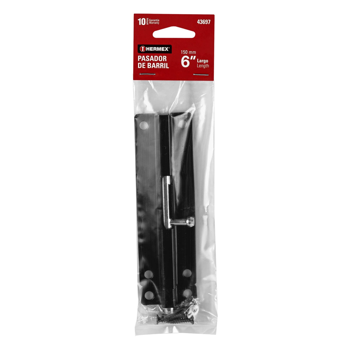 Pasador de acero negro, 6", Hermex Basic