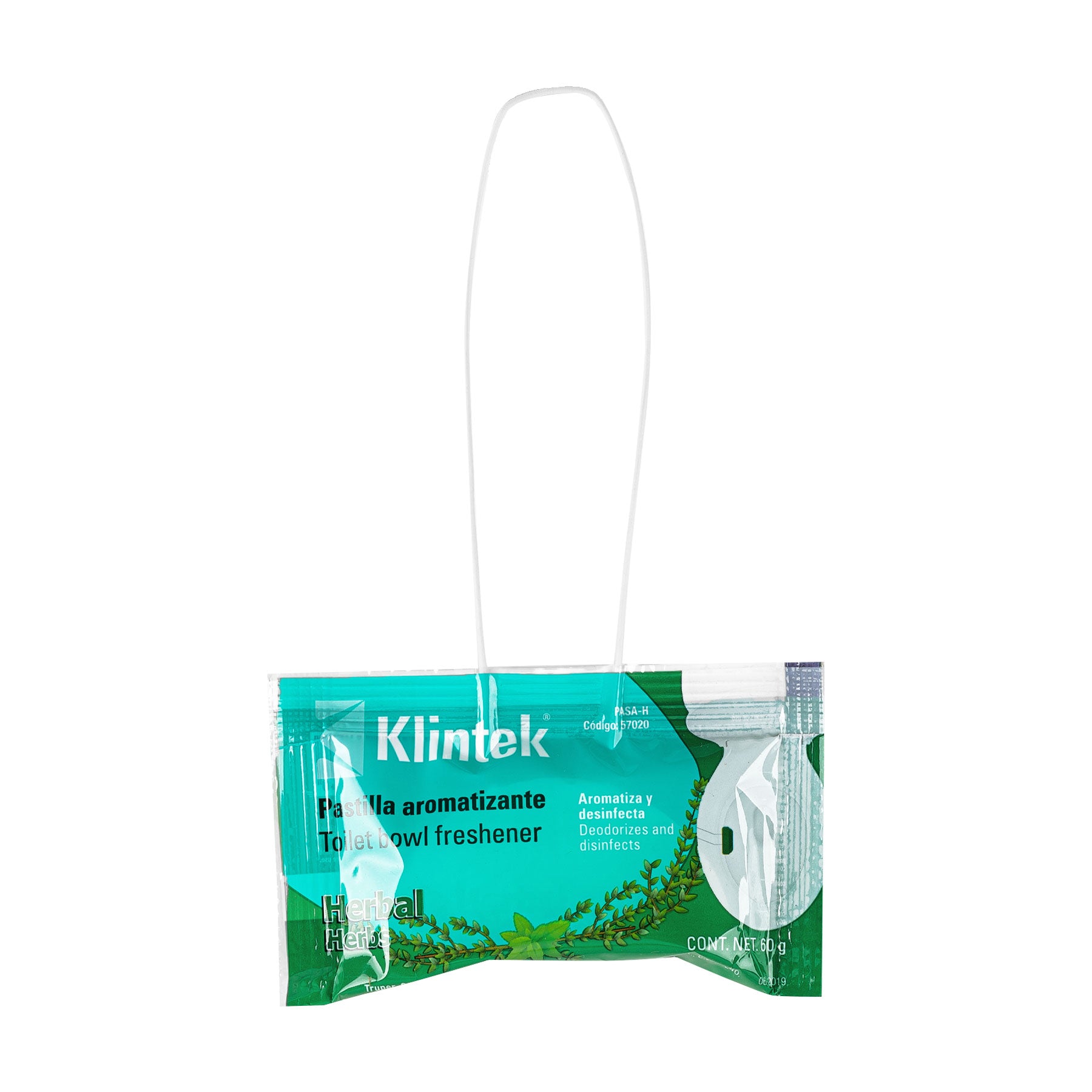 Pastilla desodorante para sanitario, aroma herbal