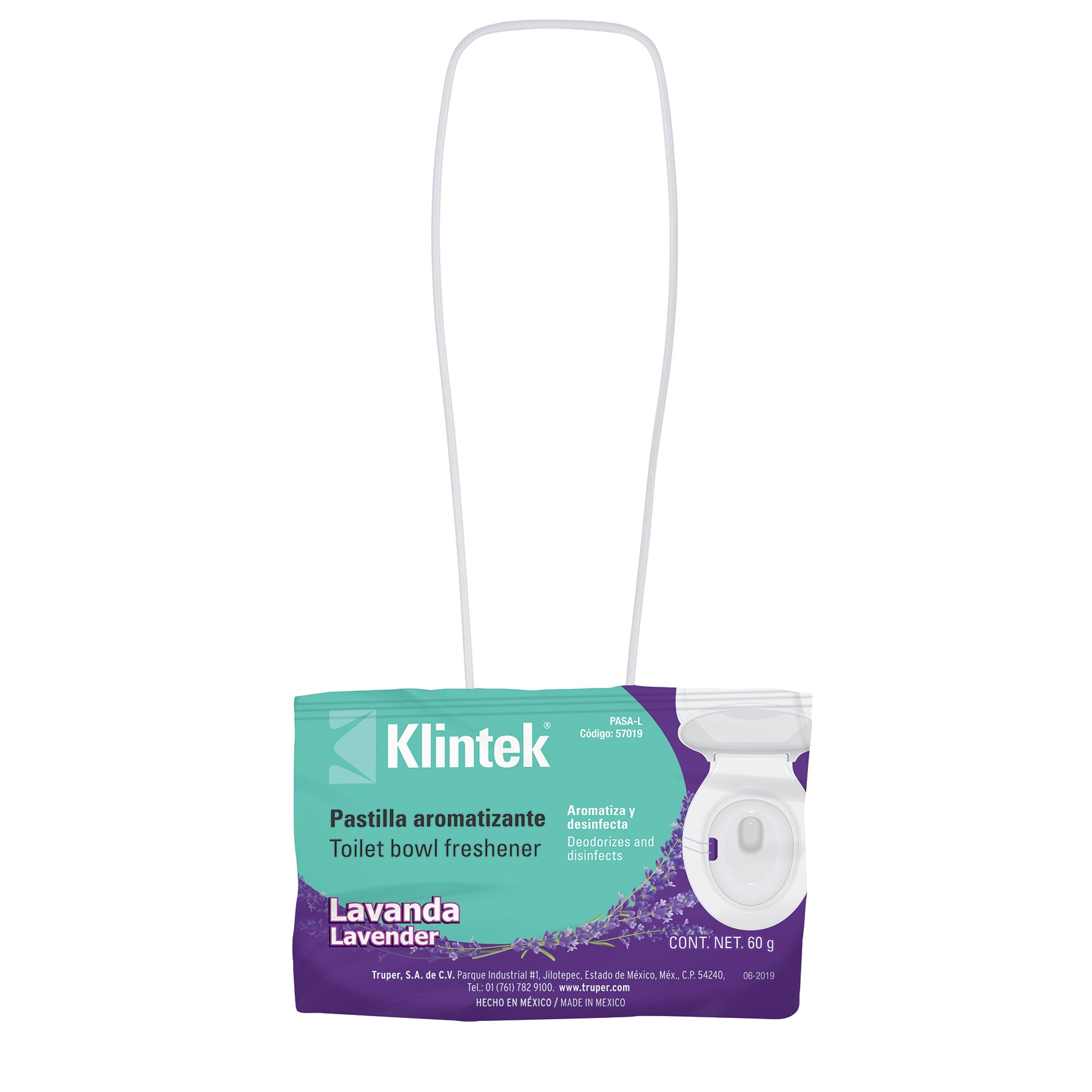 Pastilla desodorante para sanitario, aroma lavanda