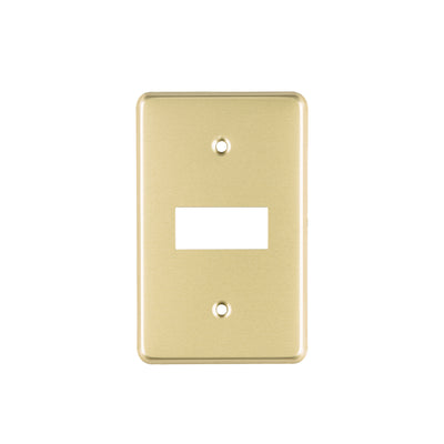 Placa 1 módulo, de aluminio, línea Económica