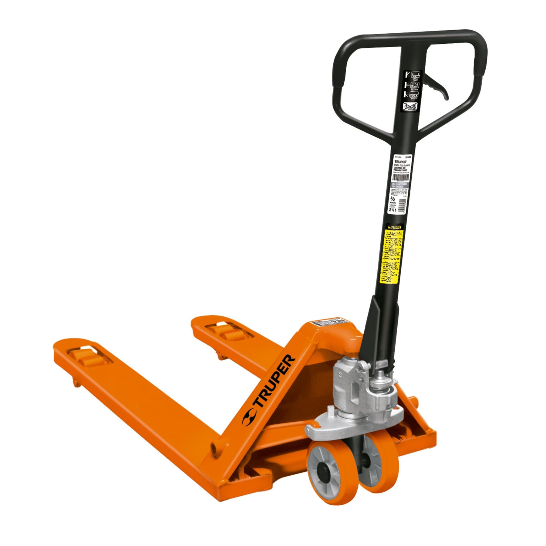 Patín traspaleta 2.5 ton. Ruedas de poliuretano