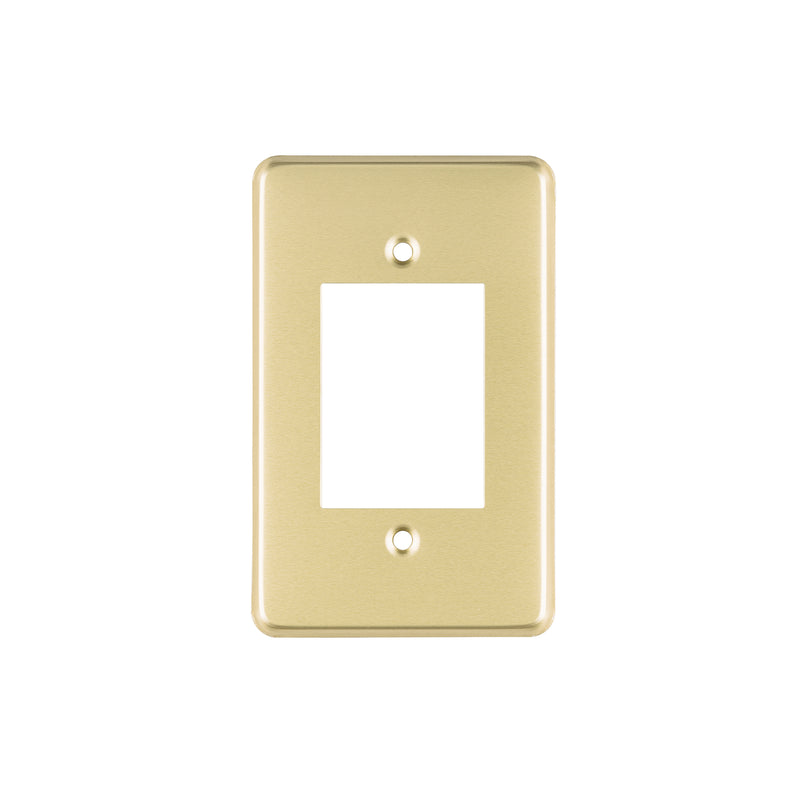 Placa 3 módulos, de aluminio, línea Económica