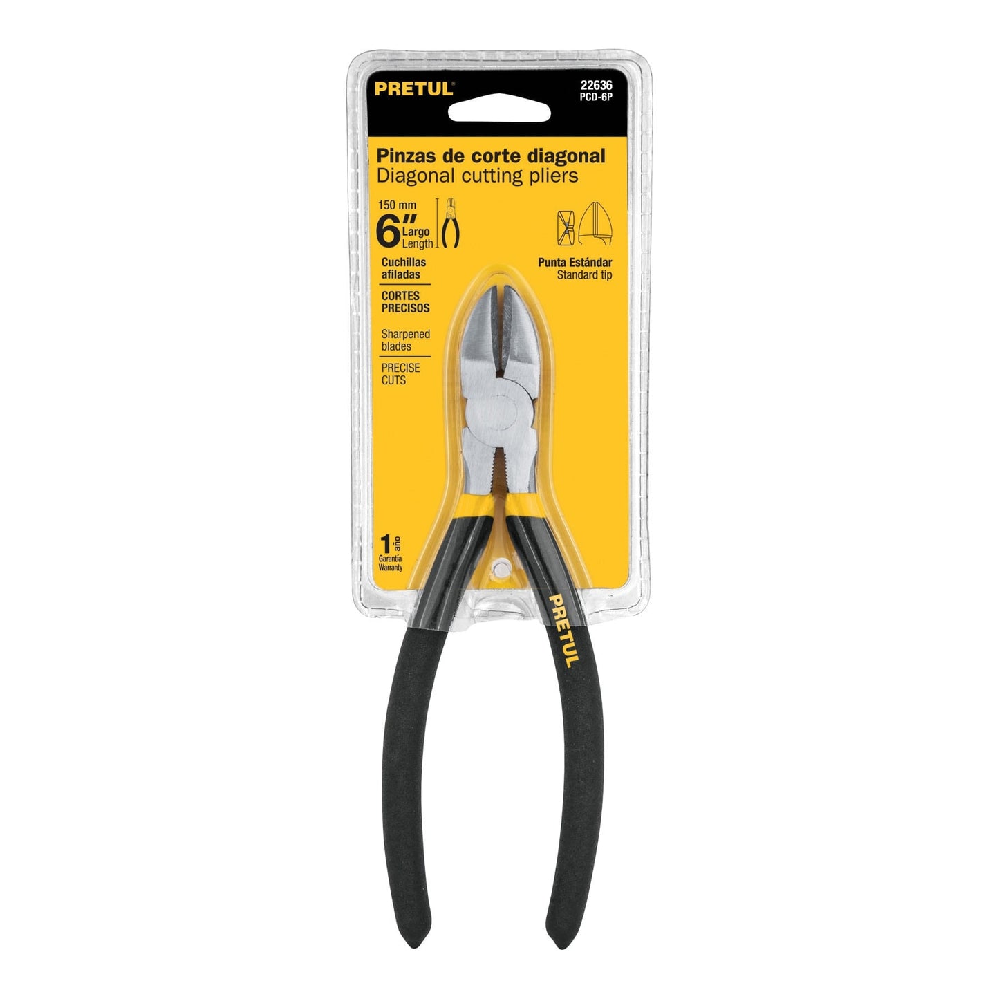 Pinza de corte diagonal 6", pretul