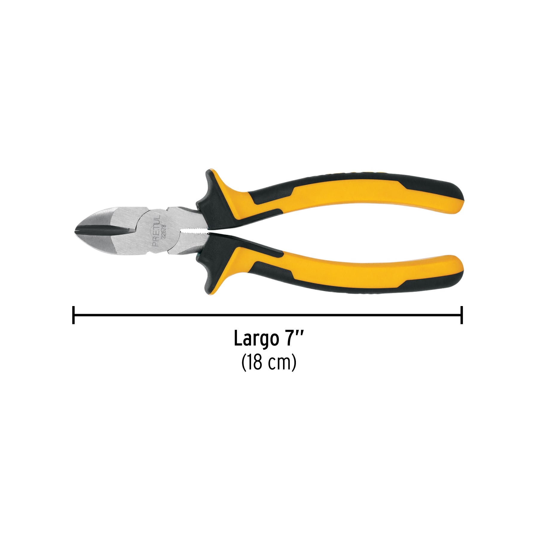 Pinza de corte diagonal 7", mango comfort grip, Pretul