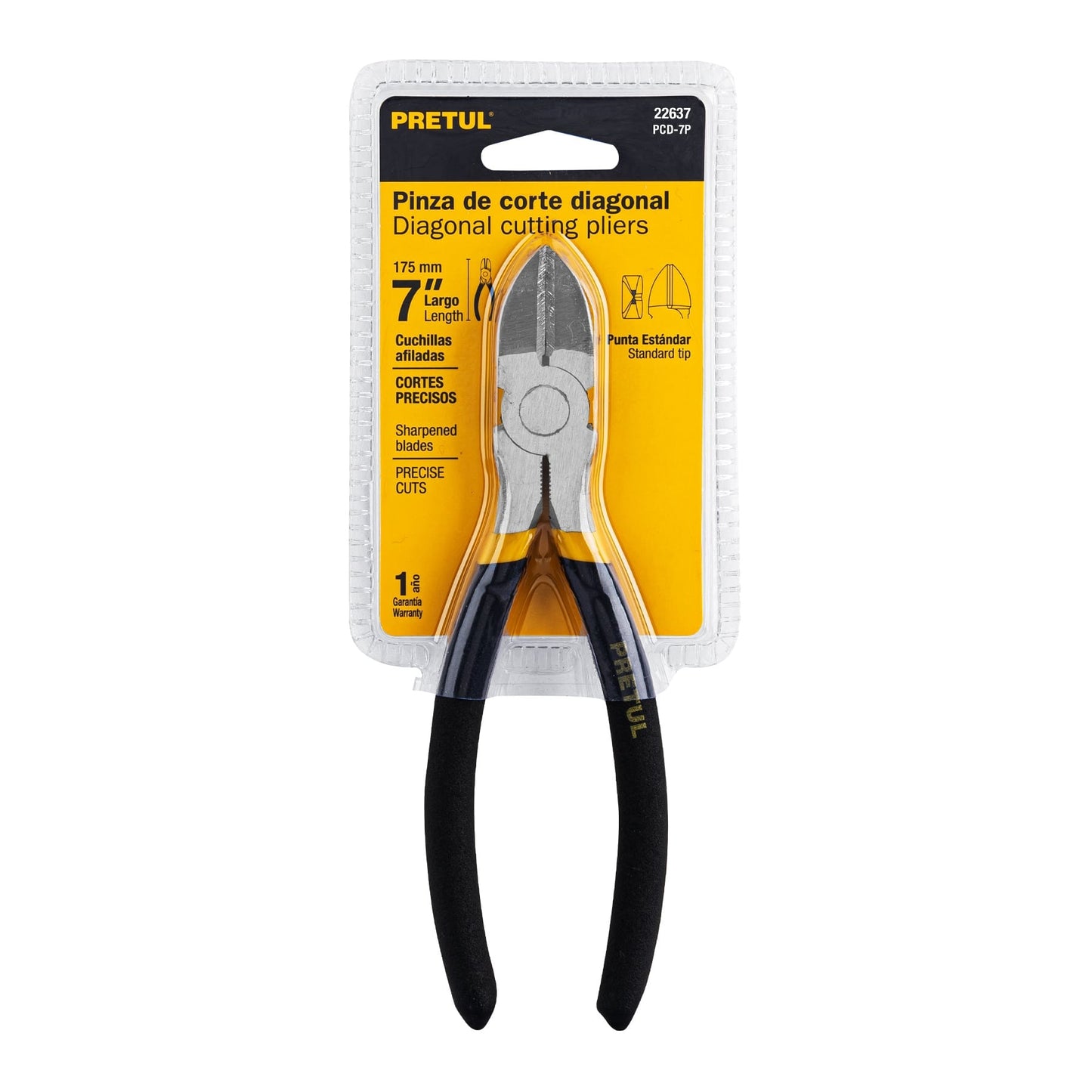 Pinza de corte diagonal 7", pretul