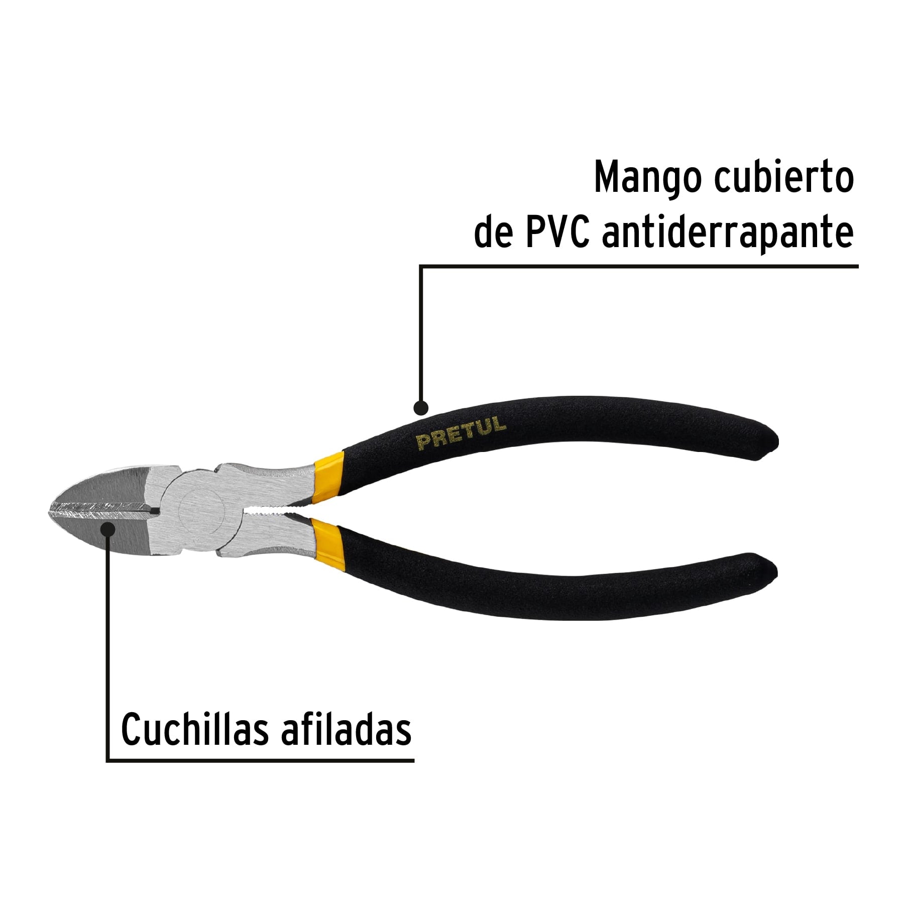Pinza de corte diagonal 7", pretul