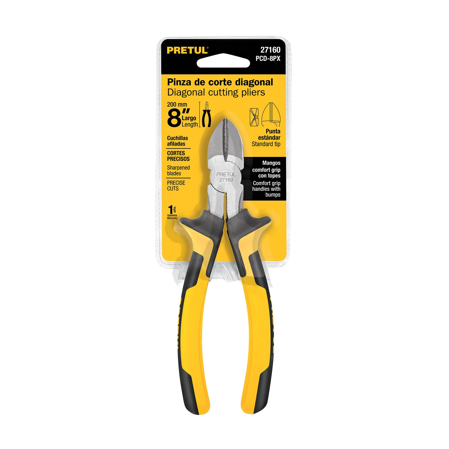 Pinza de corte diagonal 8' mango Comfort Grip, Pretul