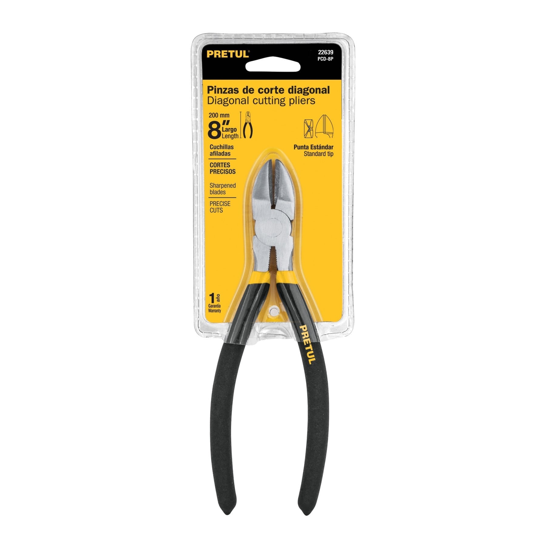 Pinza de corte diagonal 8", pretul