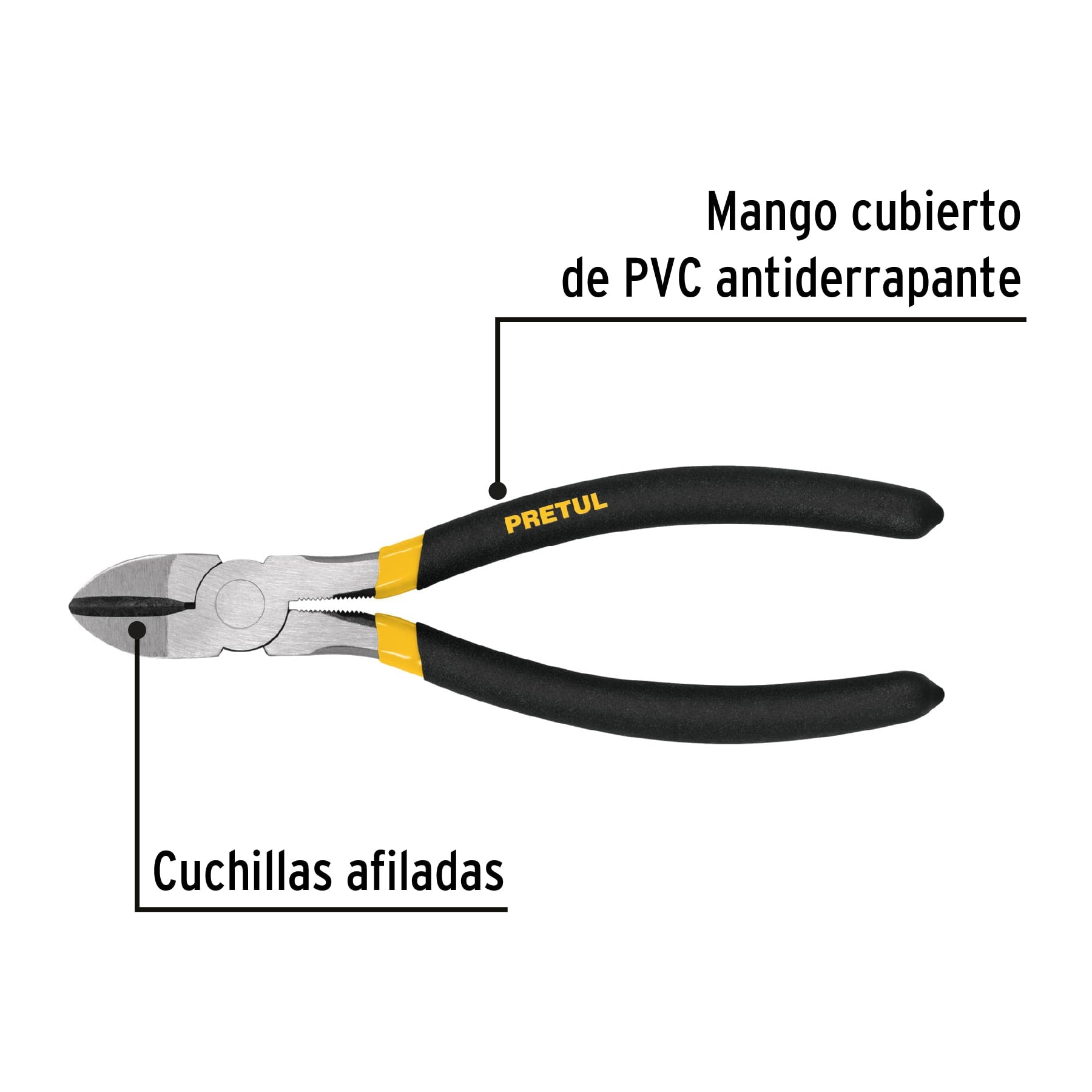 Pinza de corte diagonal 8", pretul
