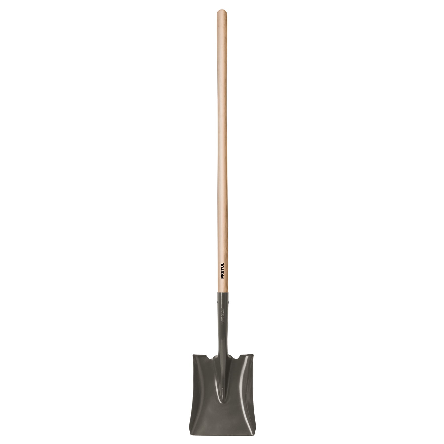 Pala cuadrada, mango largo 44", pretul