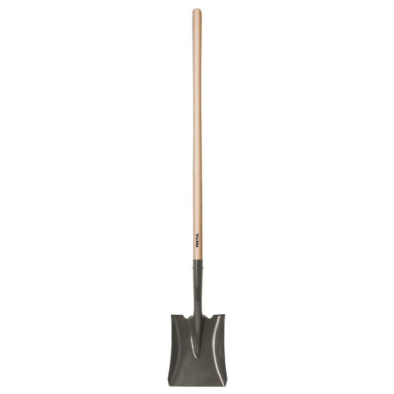Pala cuadrada, mango largo 44", pretul