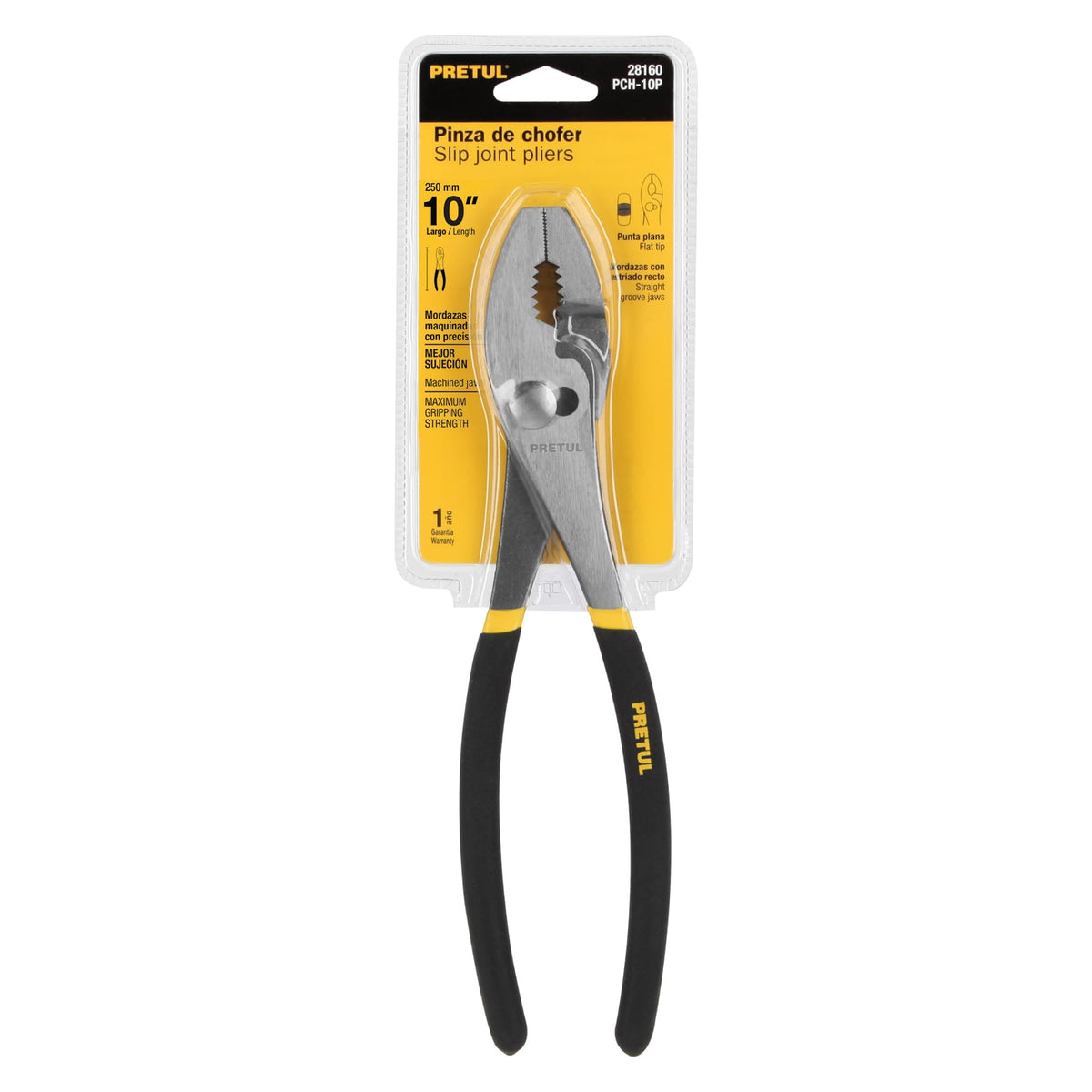 Pinza de chofer 10' mango de vinil, Pretul