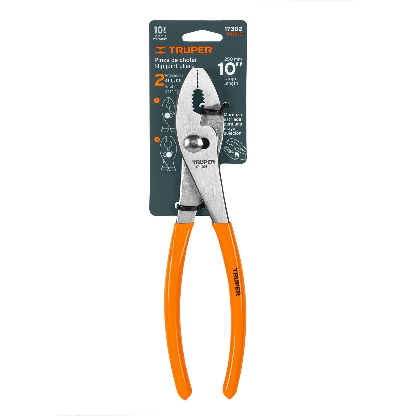 Pinza de chofer 10", mango de vinil
