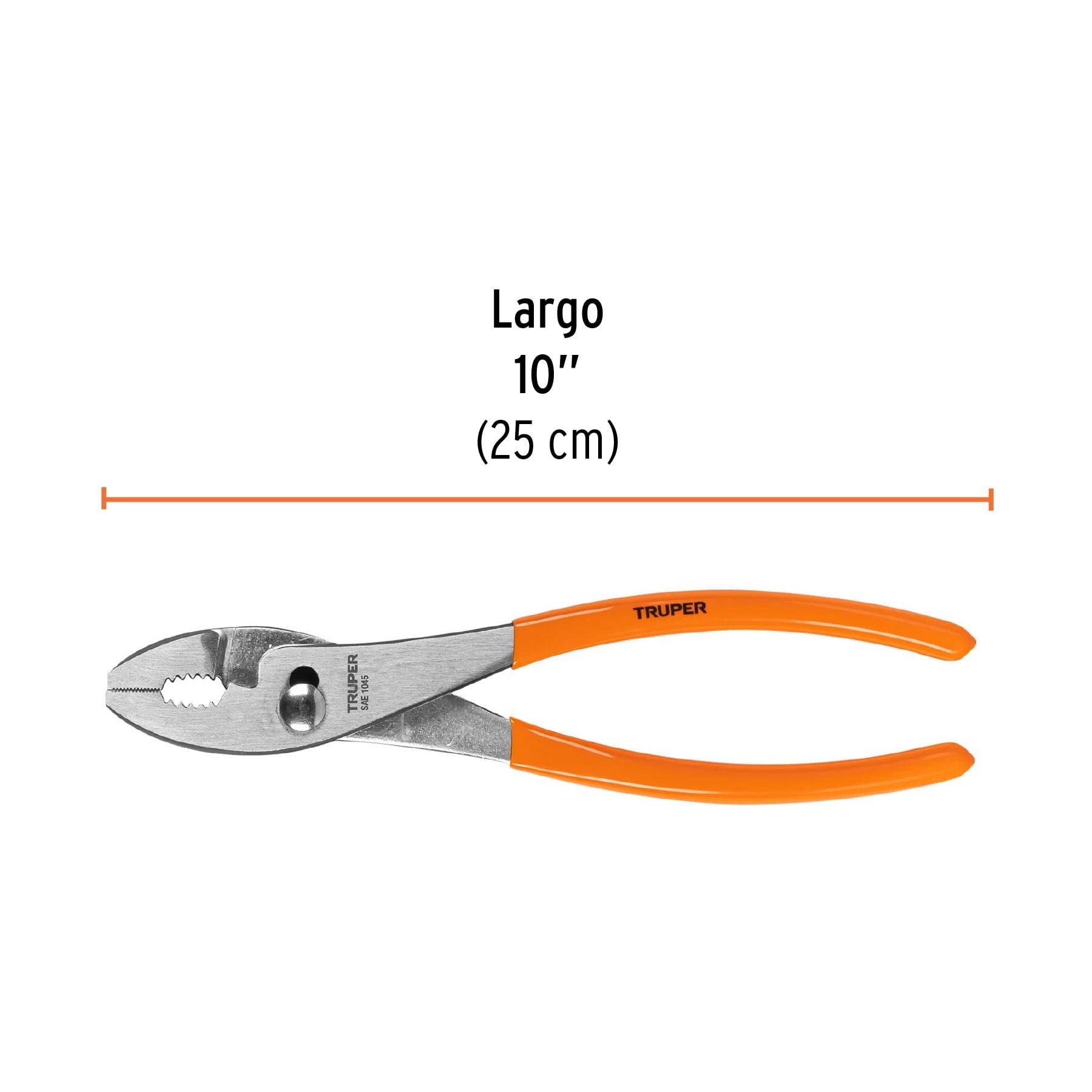 Pinza de chofer 10", mango de vinil