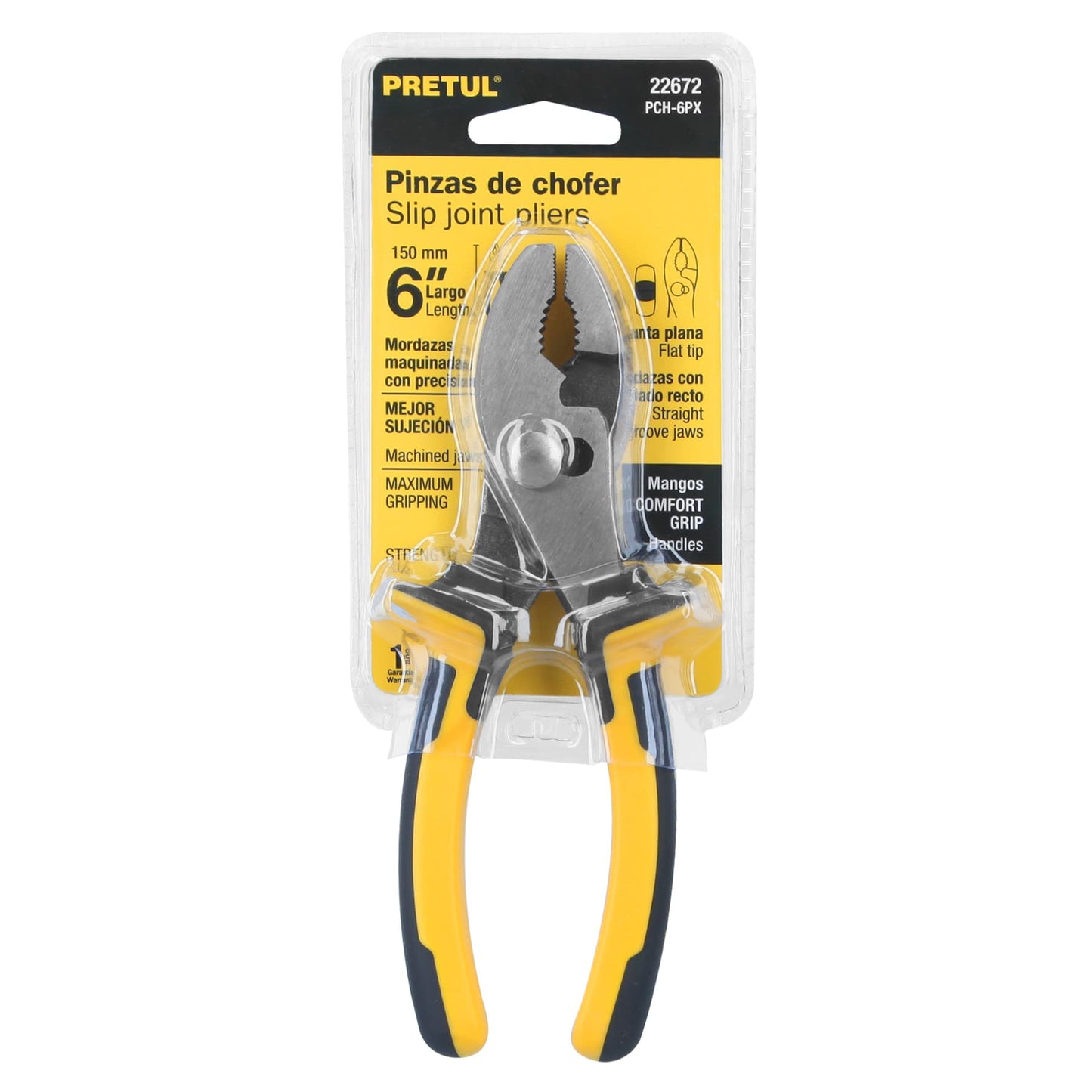 Pinza de chofer 6", mango comfort grip, pretul