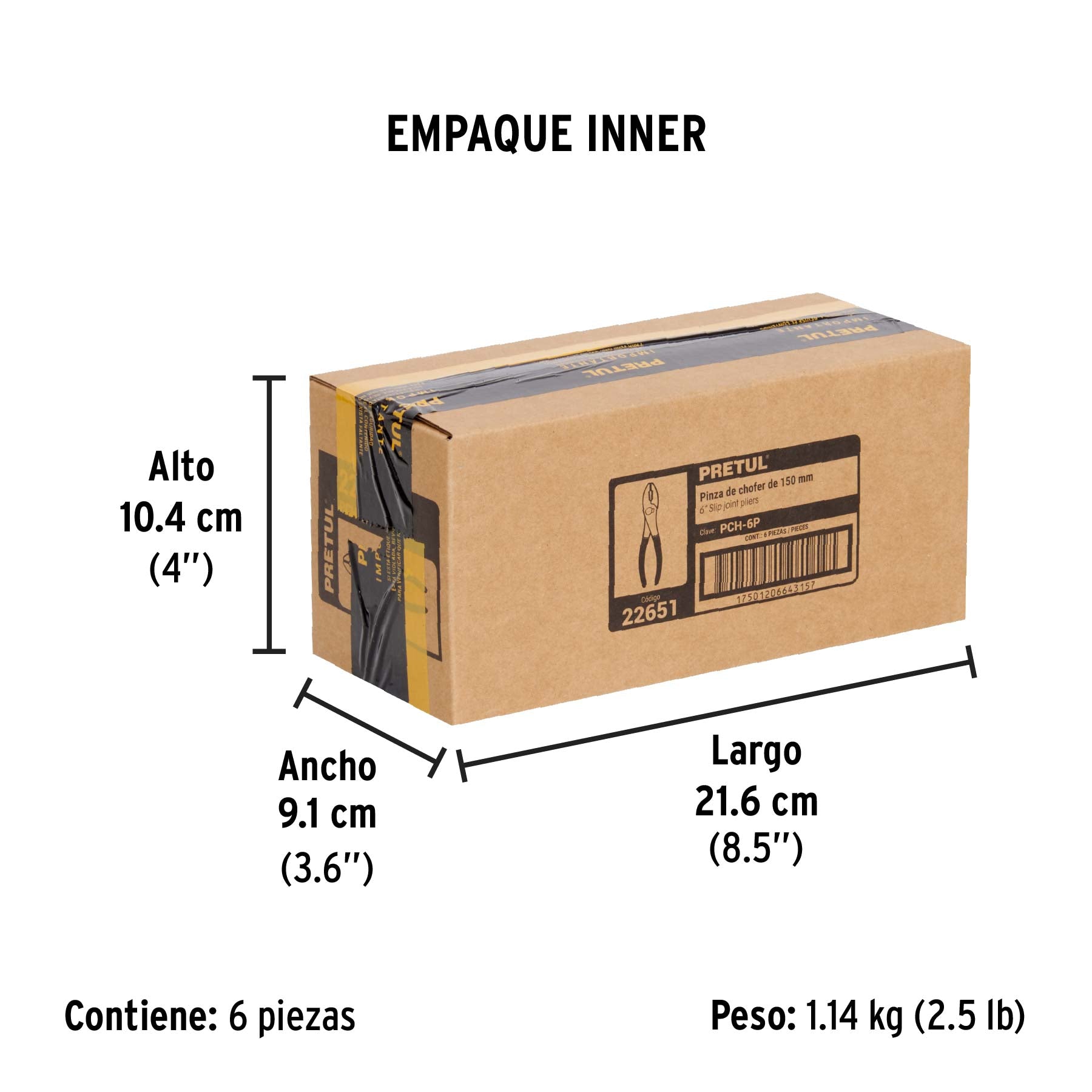 Pinza de chofer 6", pretul