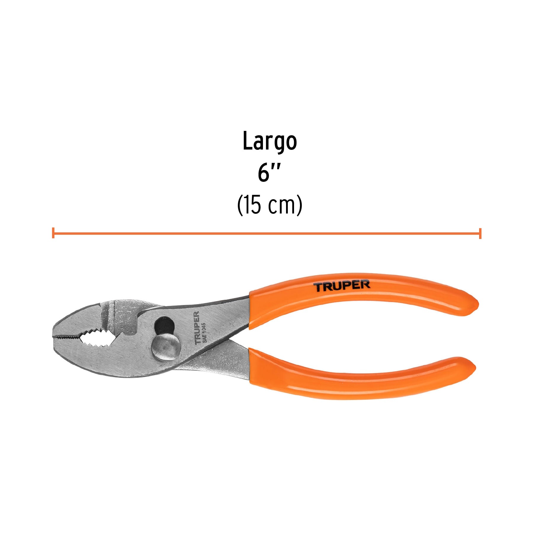 Pinza de chofer 6", mango de vinil